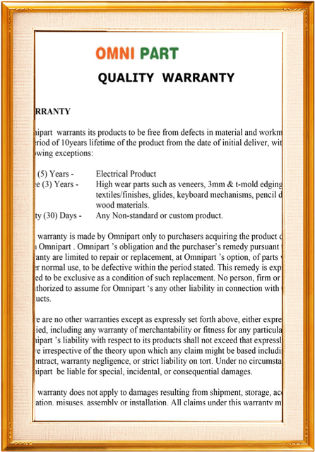 Quality Warranty