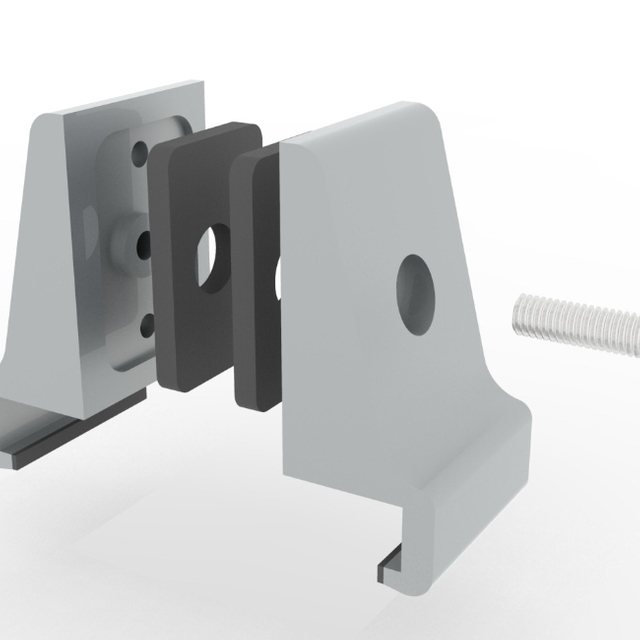 Upmounted Panel Brackets for Thickness 6mm-8mm