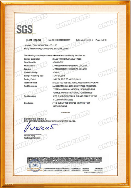 E350915-Certificate of Compliance