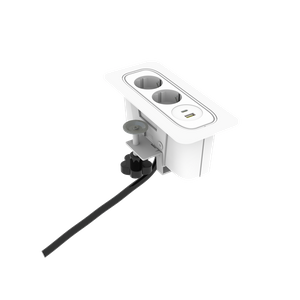 65W Max Power 3AC Outlets 1USBA 1USBC Embedded European Power Socket 