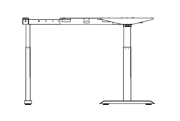 90° Sit Stand Table Drawing-2