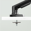 Ergonomic Cylinder Single Height Adjustable Monitor Arms