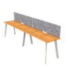 Luxury Office Furniture Design Wooden Bureau Executive Office Table Two Person