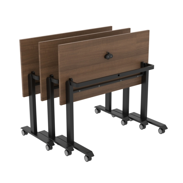 Movi Flip Top Table – Space-Saving Mobile Flip-Top Desk with BIFMA-Certified Steel Frame
