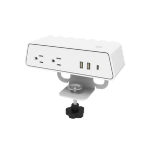 IPanda Edge Mount 2A2U1C Power Socket with A Built-in Wireless Charger