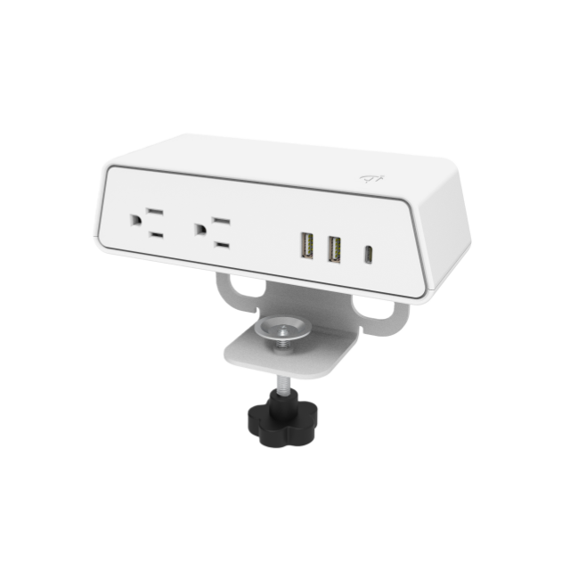 IPanda Edge Mount 2A2U1C Power Socket with A Built-in Wireless Charger