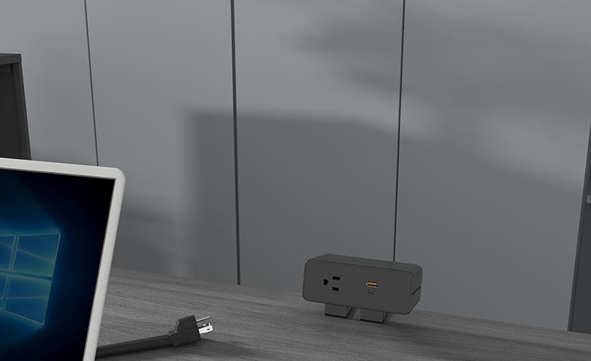 c-clamp power module 1 AC 2 USB-A