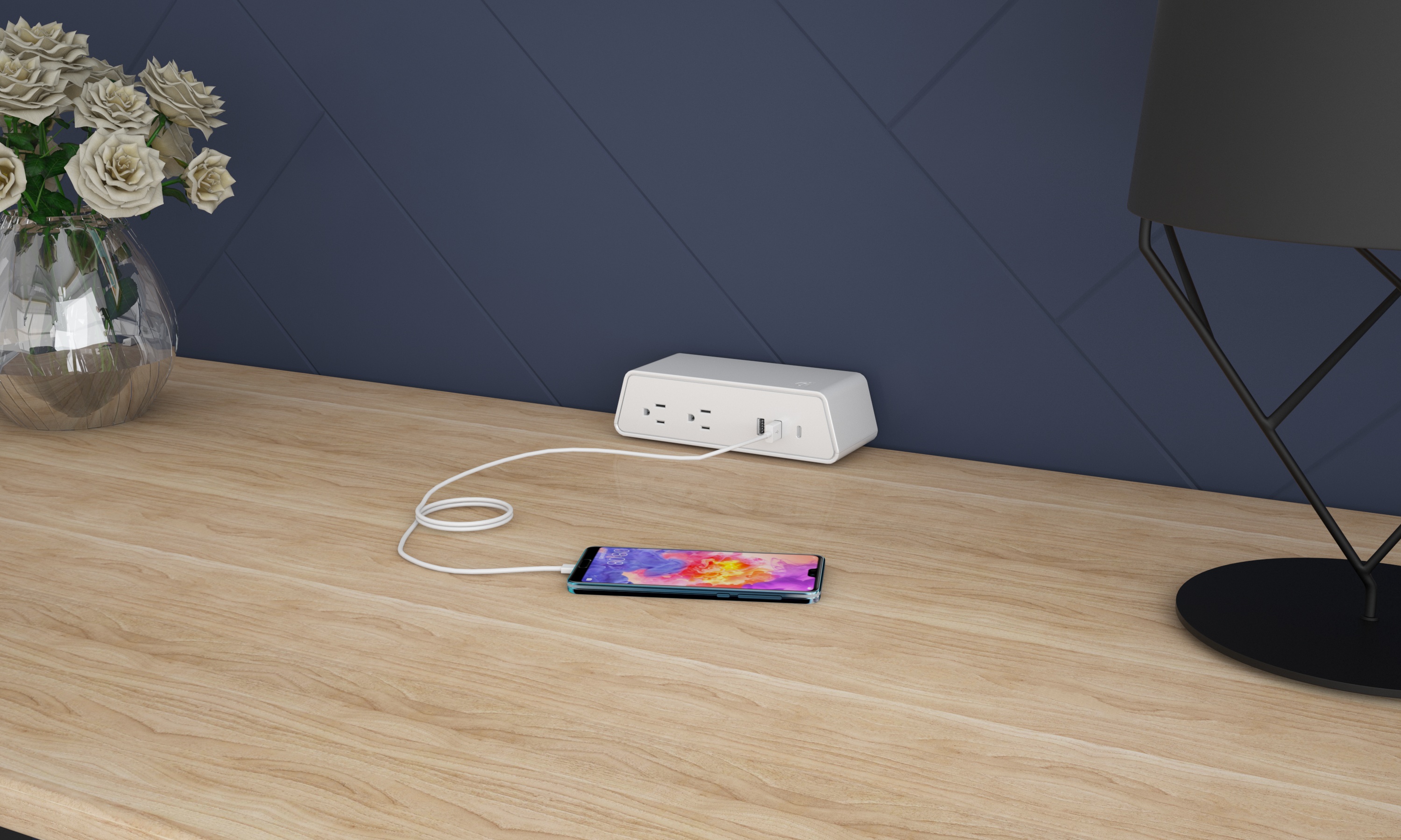 65W USB-C PD clamp power module for desks