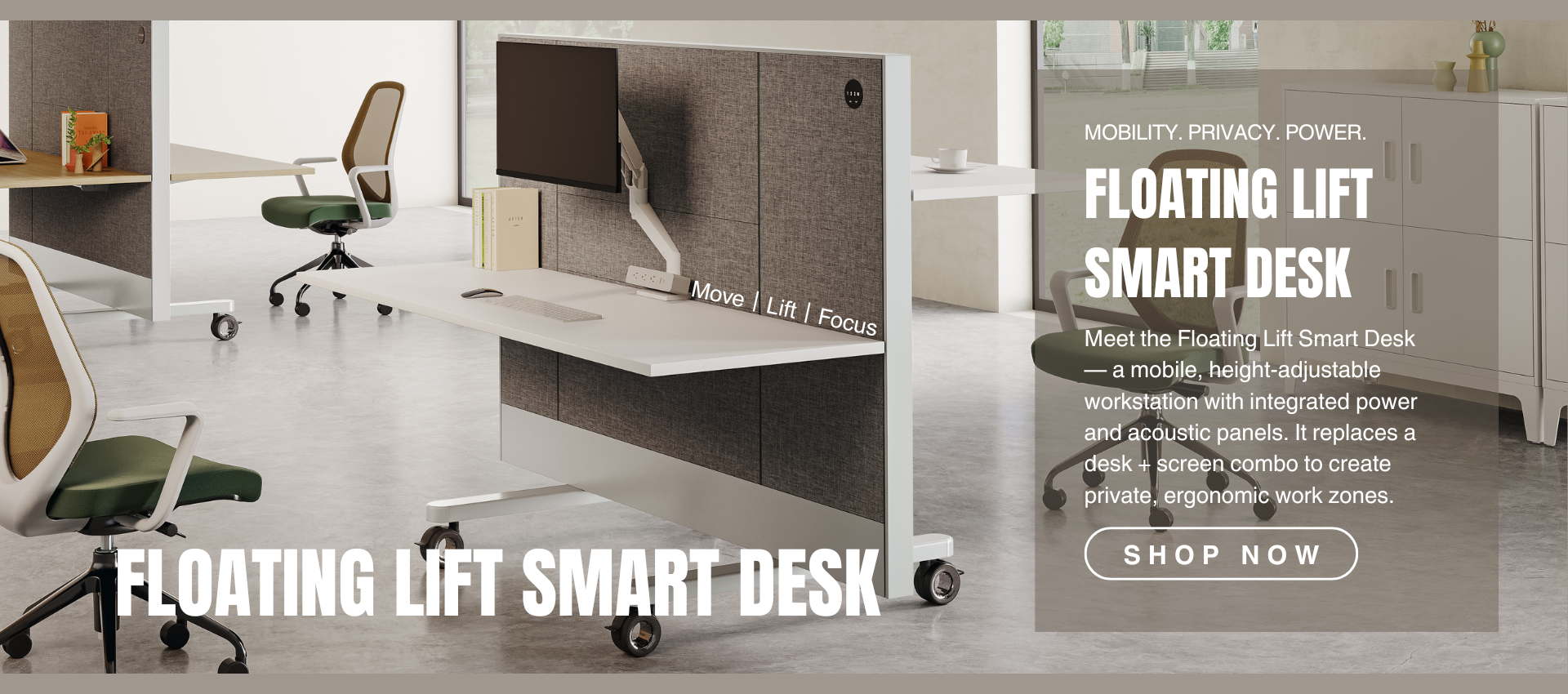 FLOATING LIFT SMART DESK