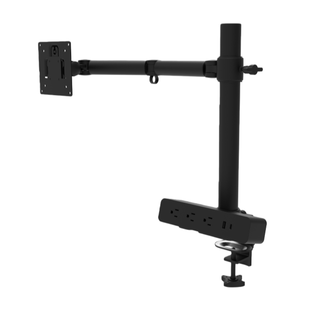 Aluminium LCD Monitor Arm with Socket 