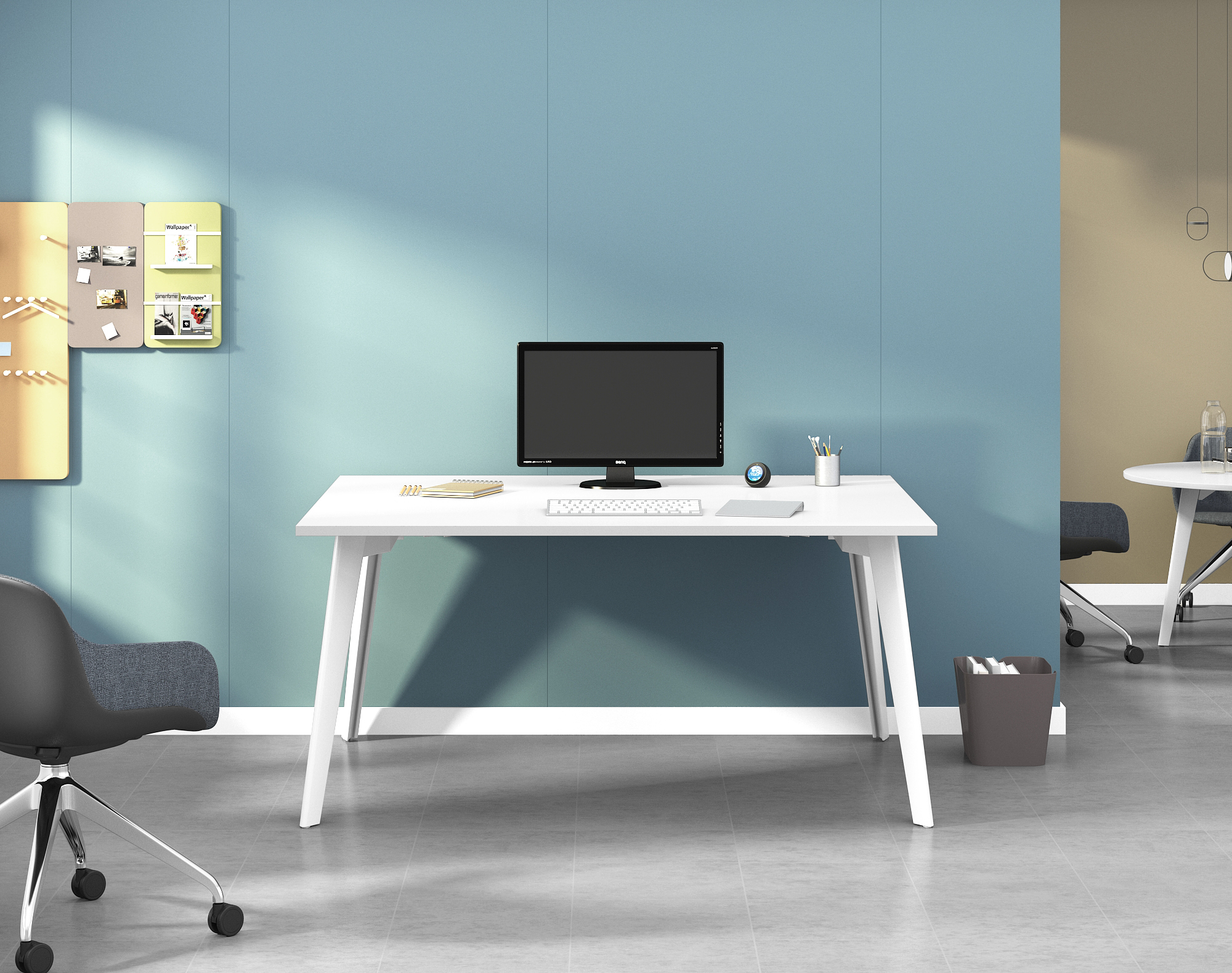 Office Furniture Set Modern Design 1 Person Desk Workstation Cubicle One Person