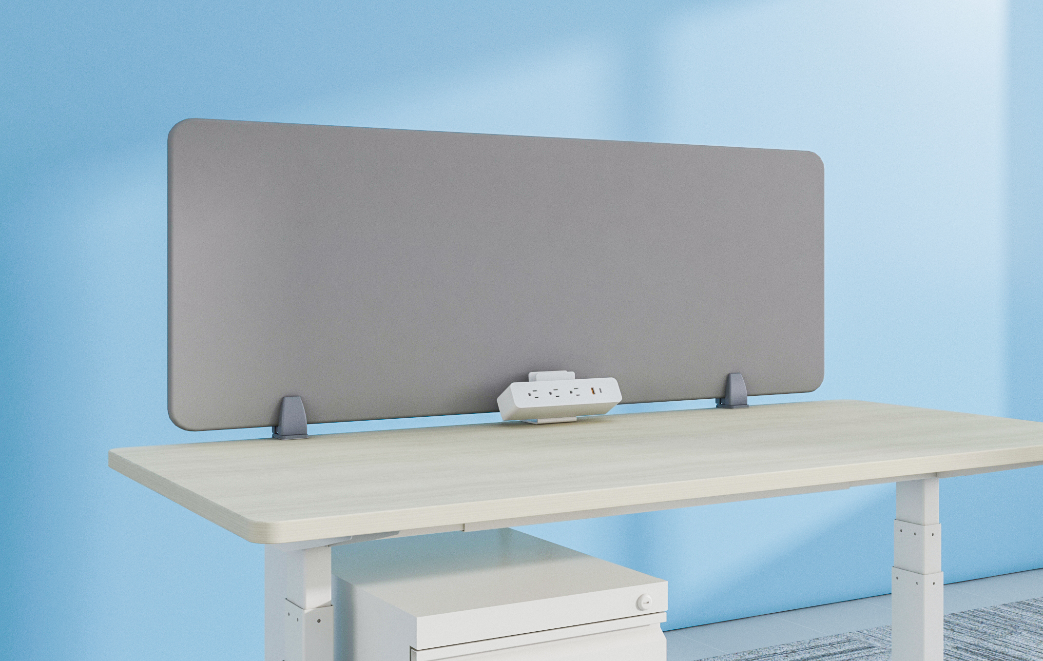 Side-Clamp Desk Power Module with Device Holder