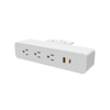 Oval Series ABS Material Under Desk Power Socket 3A1U1C