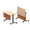 Movi Flip Top Table – Space-Saving Mobile Flip-Top Desk with BIFMA-Certified Steel Frame