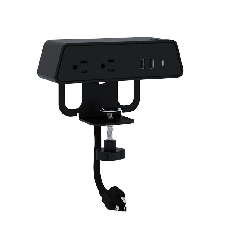 Edge Mount 2A2U1C Power Socket with A Built-in Wireless Charger