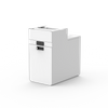 Under-Desk Hanging Filing Cabinet | USB Charging & Mechanical Lock Storage Solution