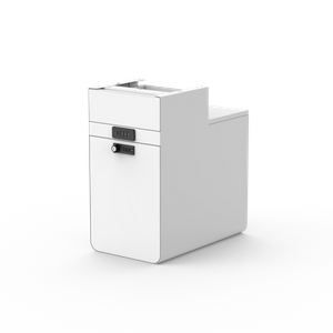 Under-Desk Hanging Filing Cabinet | USB Charging & Mechanical Lock Storage Solution