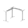 L-Shaped 90° Angle Three Leg Sit Stand Desk Frame Height Adjustable Office Table