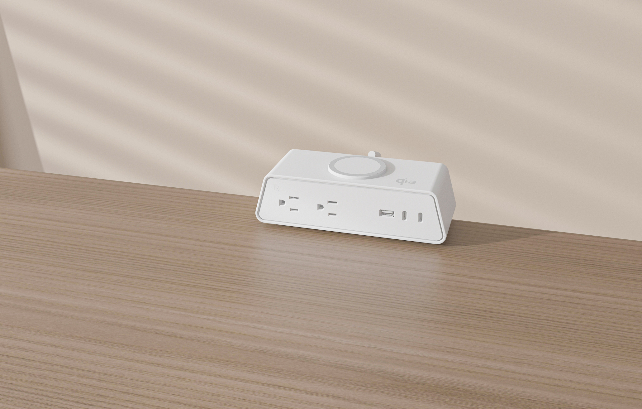 US desk power module 125V 15A 60Hz 1875W with 1 USB-A and 2 USB-C ports