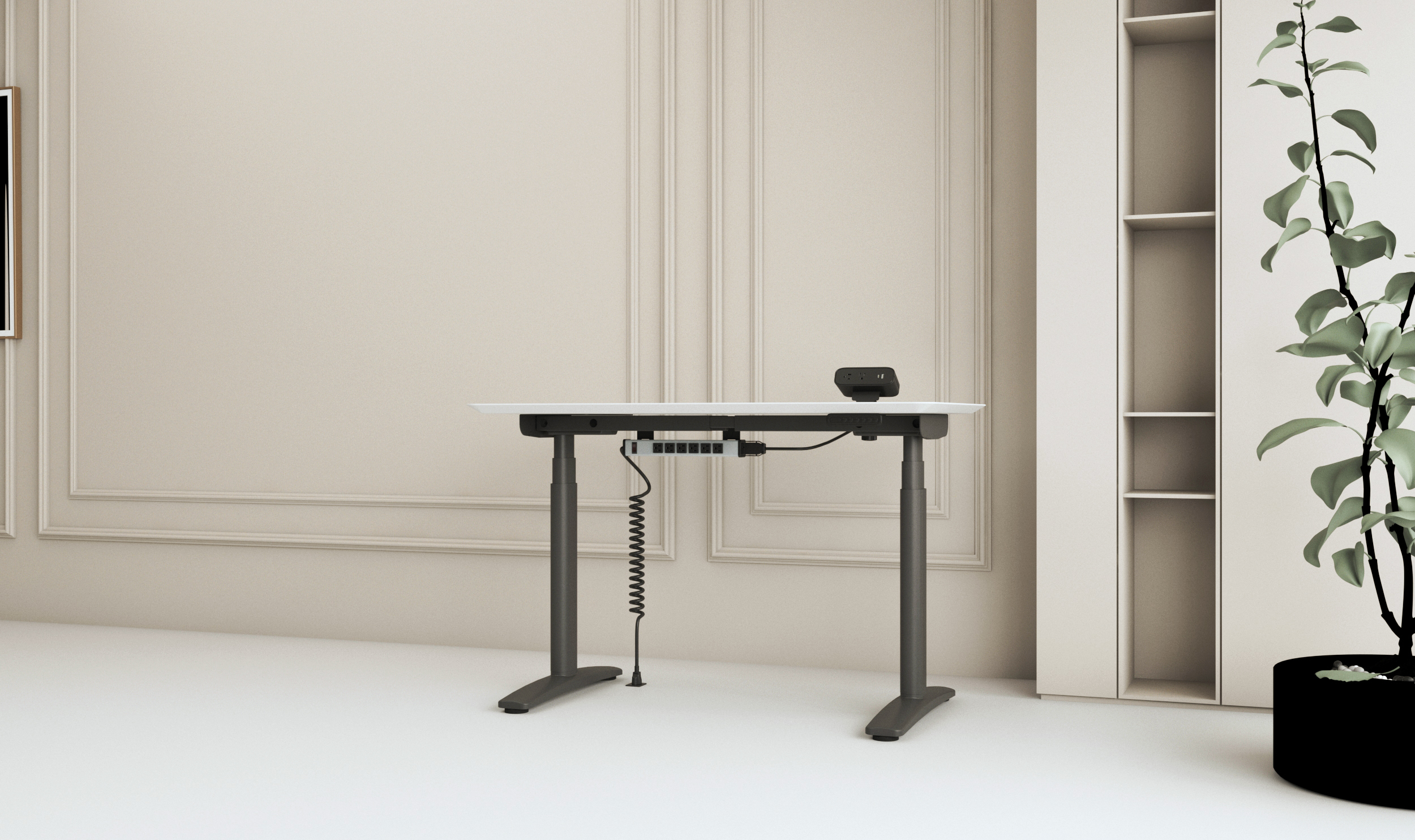 plug-and-play desktop power 100–240V 50/60Hz