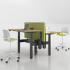 Face To Face 2 Person Seats Workstation Electric Sit Stand Table