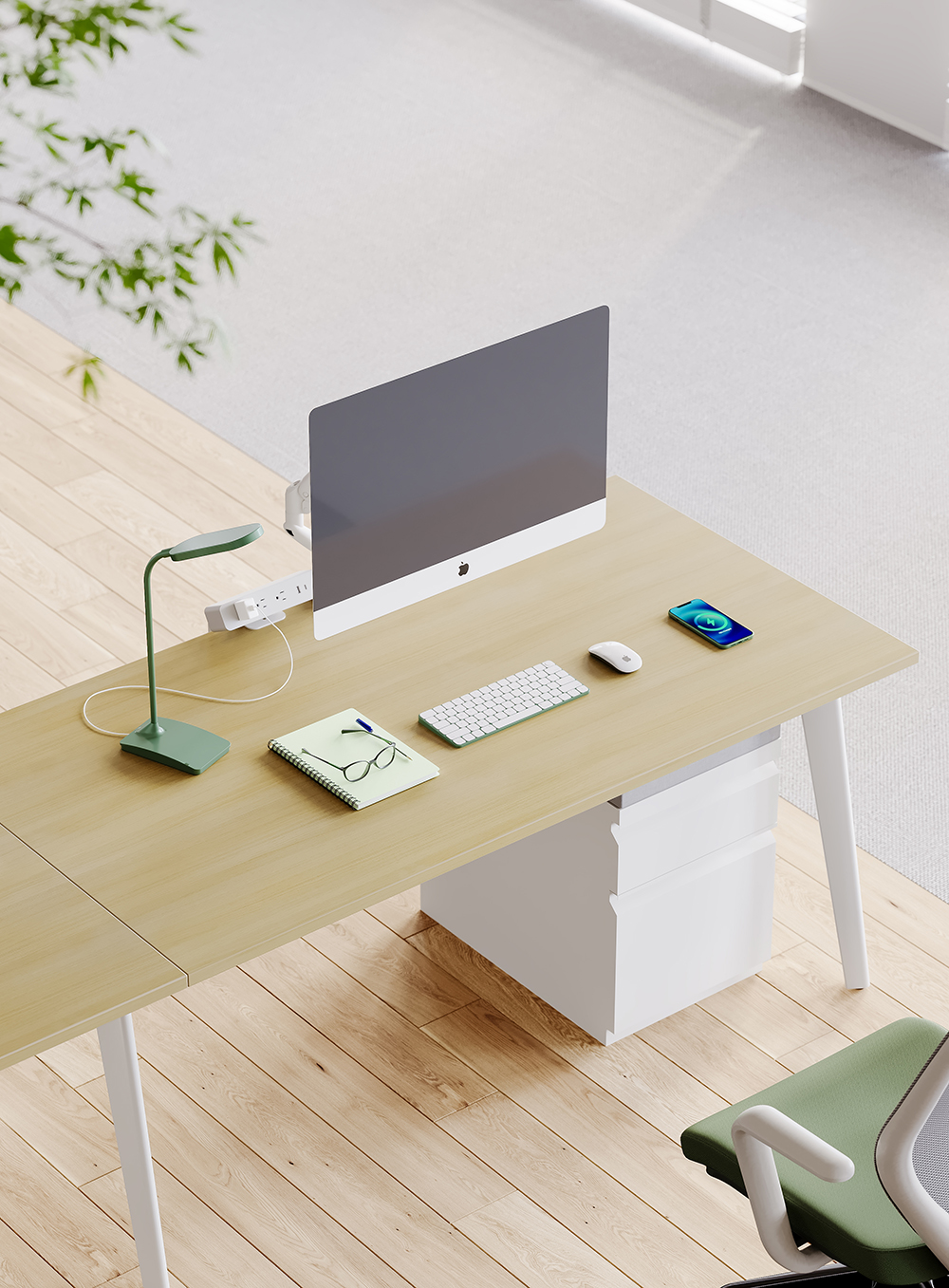 office bench workstation