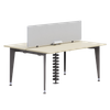 Modular Two‑Person Bench Desk with Central Power Channel – Magick Bench OBS‑2PD
