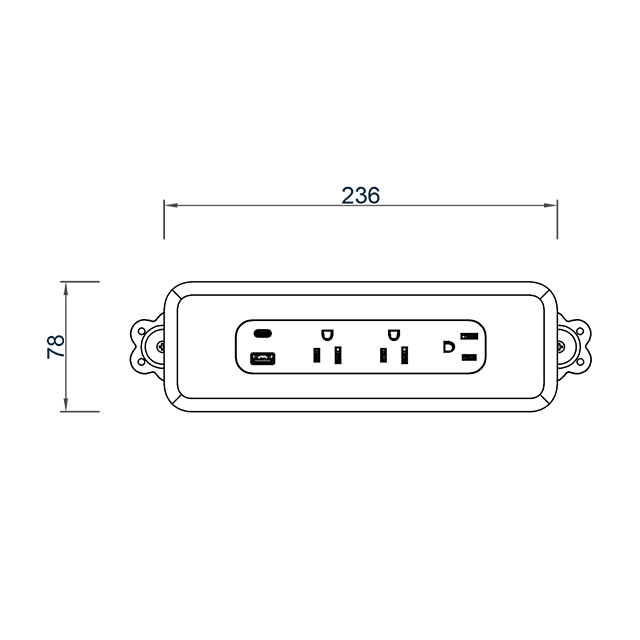 power strip with USB ports