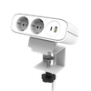 Max Power 65w CE Certification with Tamper-Resistant Protection Desk Clamp European Power Socket 