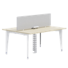 Modular Two‑Person Bench Desk with Central Power Channel – Magick Bench OBS‑2PD