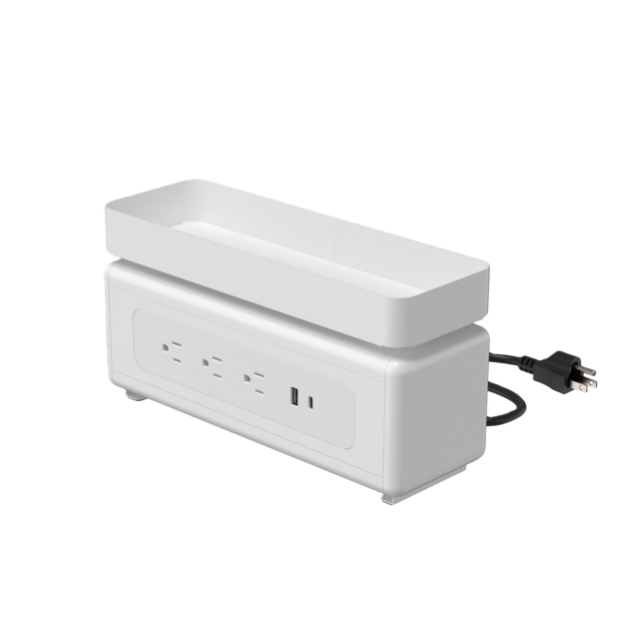 Oval Series Power Strip with Plant Decoration 3A1U1C.4