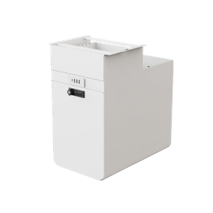 Under-Desk Hanging Filing Cabinet | USB Charging & Mechanical Lock Storage Solution