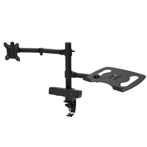Height Adjustable Monitor Arm with Laptop Holder