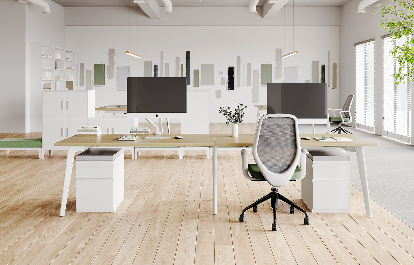 office bench workstation