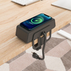 Edge Mount 3A1U1C Power Socket with A Built-in Wireless Charger