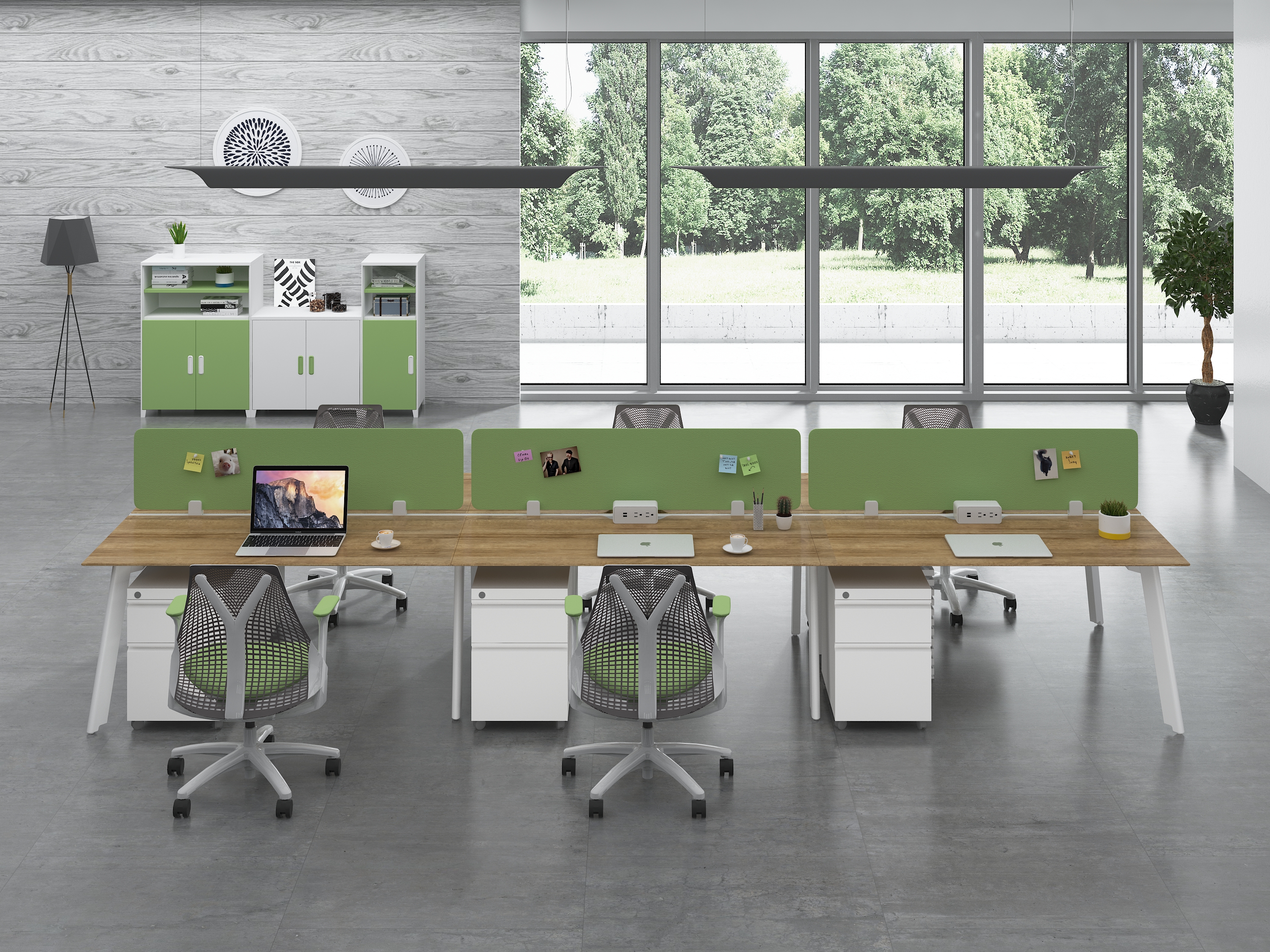 Customized Factory Modern Executive Desk Office Furniture Six person-TBS-6P-6030.XX