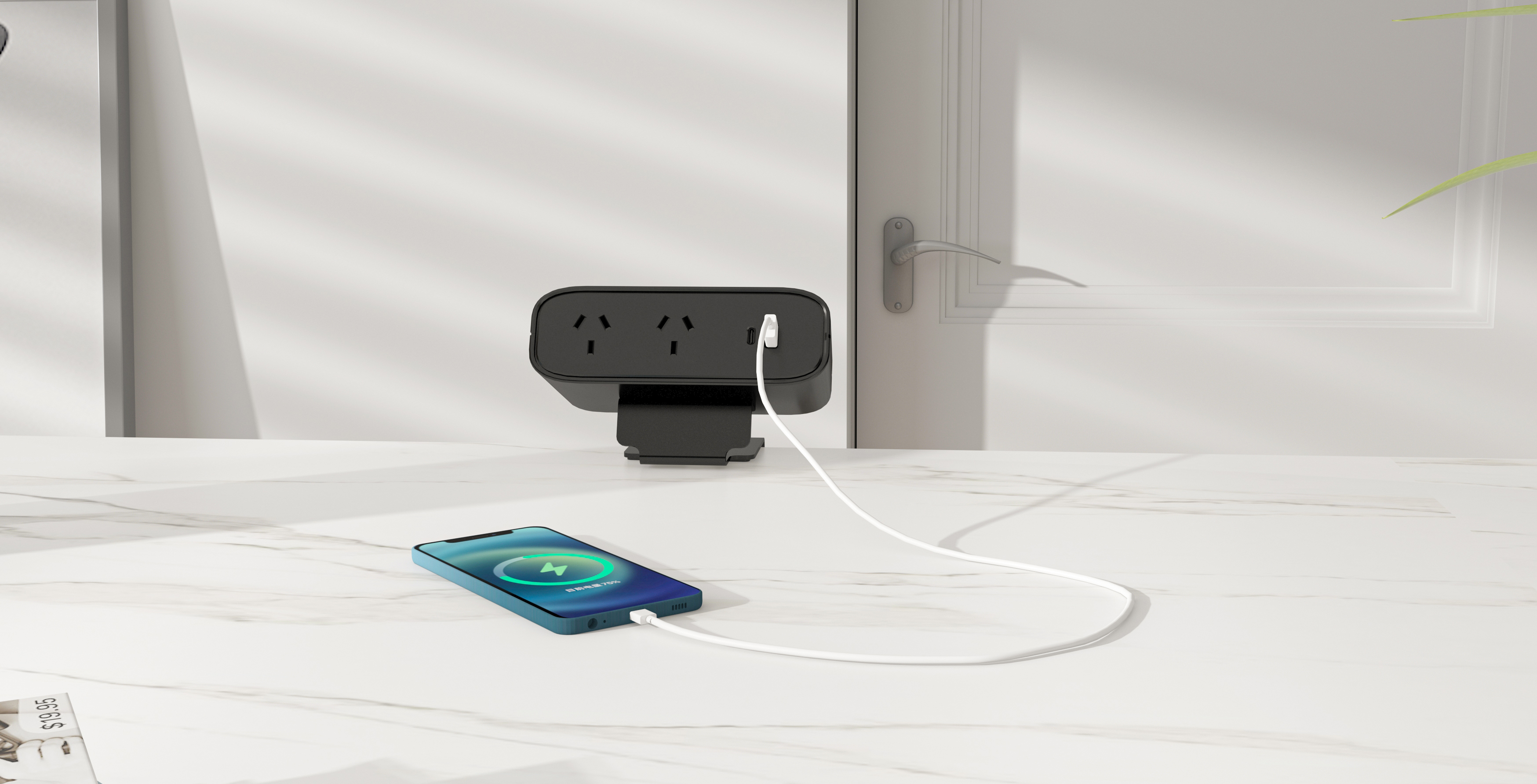 plug-and-play desk electrification module