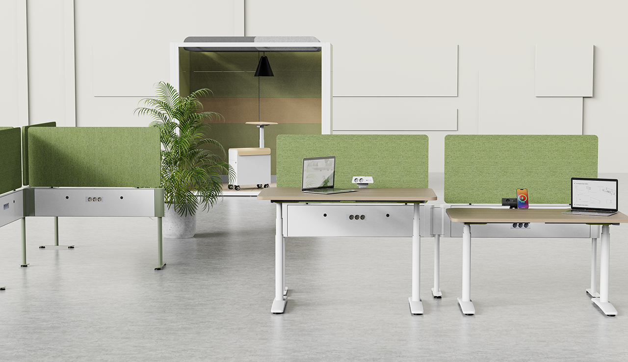 SN Power Beam with optional acoustic fabric screen