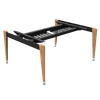 Modular Two‑Person Bench Desk with Central Power Channel – Magick Bench OBS‑2PD