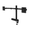 Double Aluminium LCD Monitor Arm with Socket