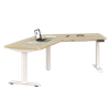 L-Shaped 120° Angle Sit Stand Desk Table Frame