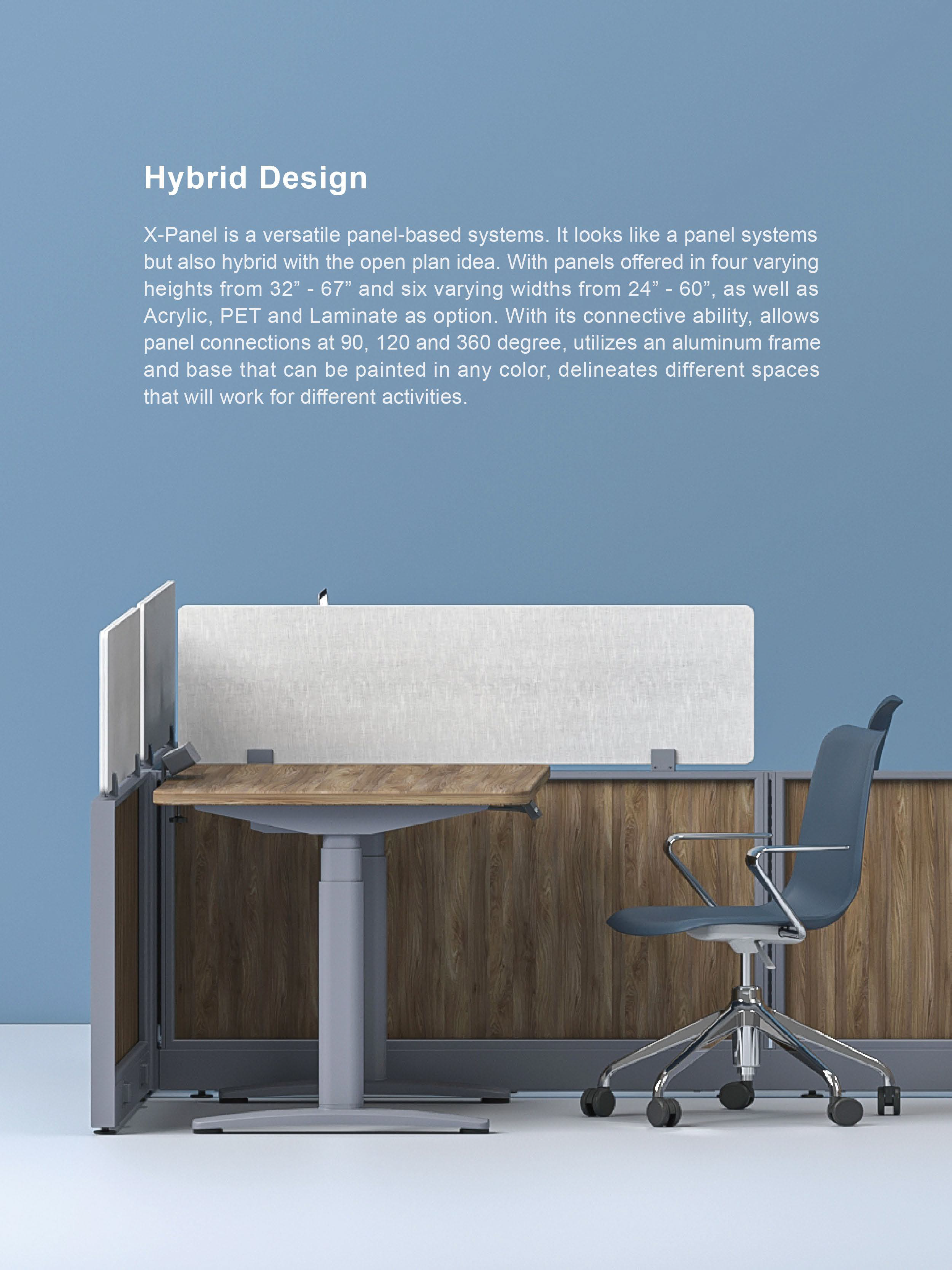 X-Panel Workstation - New Active Office Space Divider