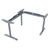 L-Shaped 90° Angle Three Leg Sit Stand Desk Frame Height Adjustable Office Table