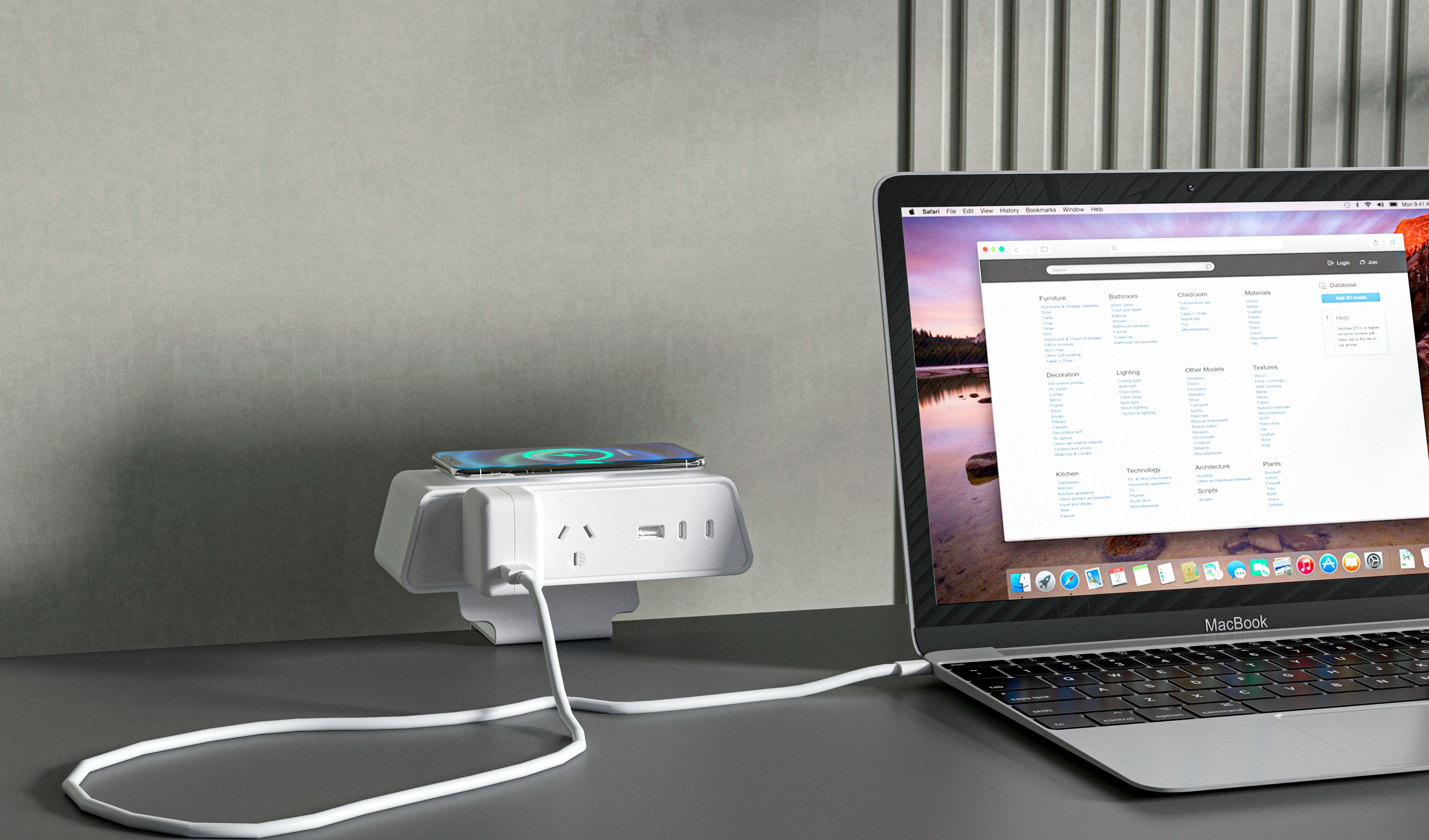 iPanda AU-Standard Desktop Clamp Power Hub