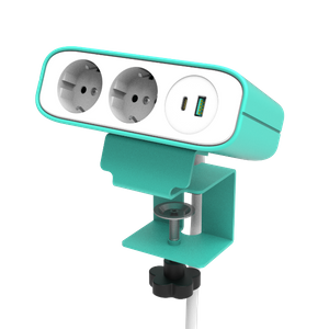 Max Power 65w CE Certification with Tamper-Resistant Protection Desk Clamp European Power Socket 