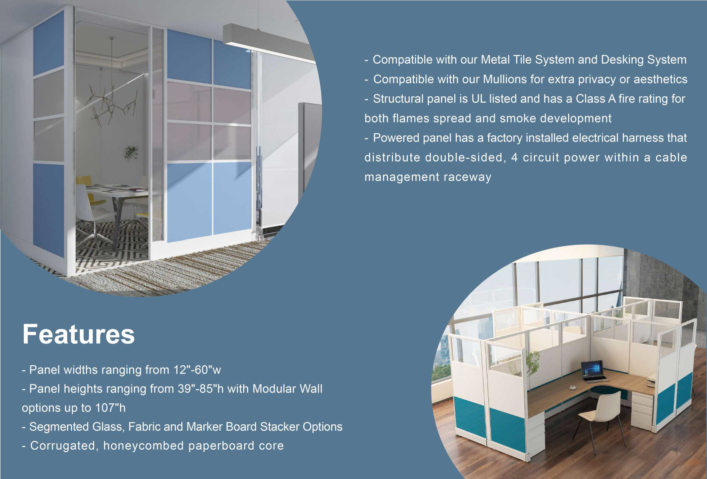 A02 Panel Workstation — Modular Office Cubicle System