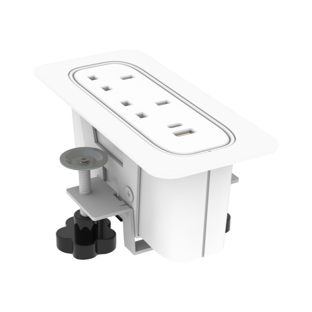 Triones Series High Quality ABS Material 65w British Standard Embedded Power Socket