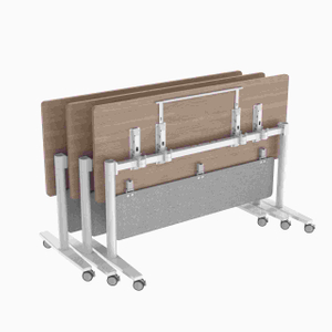Modern Extended Beam Round Leg Flip Top Table for School Use