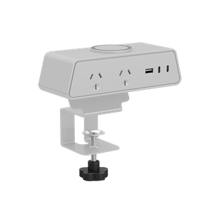 iPanda AU-Standard Desktop Clamp Power Hub | 65W USB-C PD & 15W Qi Wireless