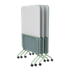 Flexi Series - Divider Screen Cart | Modular Mobile Base Frame for Whiteboard & PET Acoustic Panel